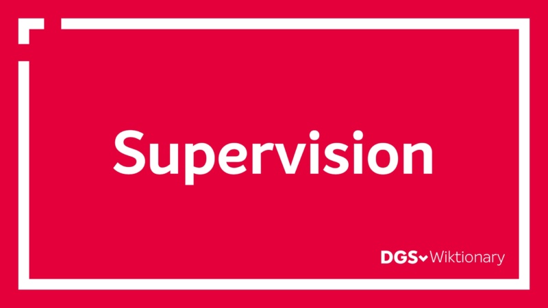 Was ist Supervision DGSv Definition