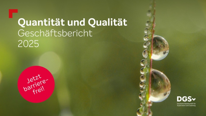 DGSv Geschäftsbericht 2025 - Quantität und Qualität